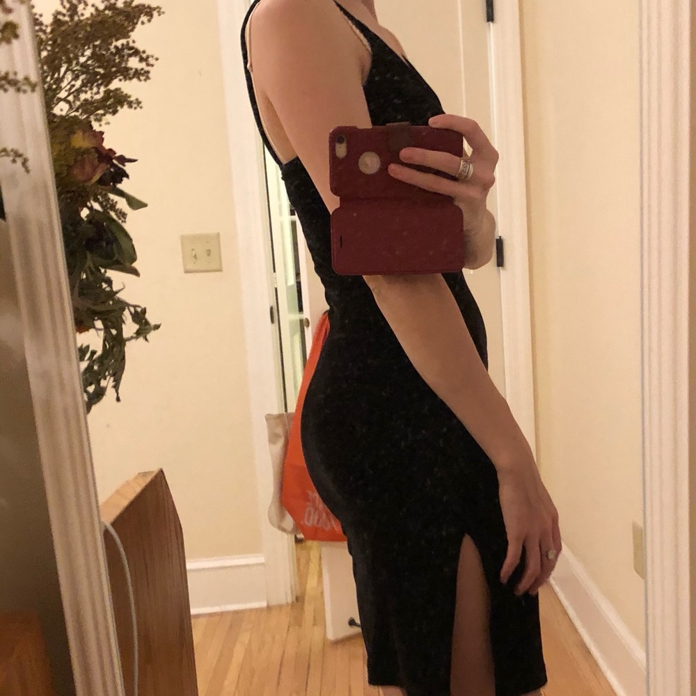 Black velvet bodycon